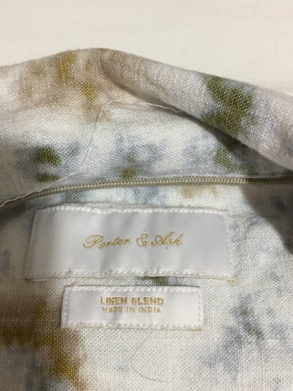 Porter and Ash Camp Short Sleeve Shirt Mens XL Linen Blend Beach Summer Floral - Picture 2 of 7